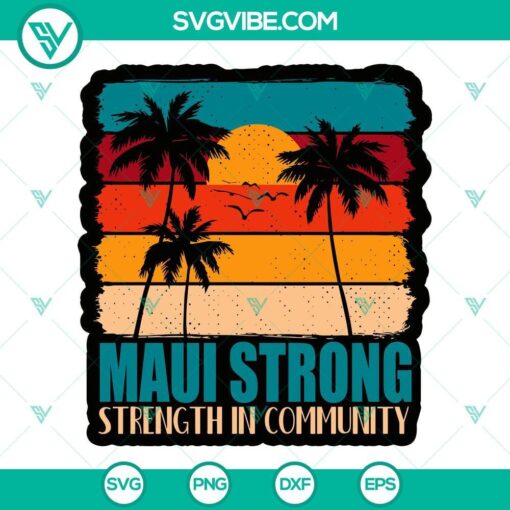 maui strong svg maui hawaii svg png dxf eps vector clipart 1 mockup