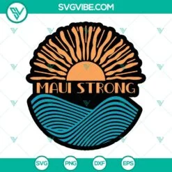 SVG Files, Trending, Maui Strong SVG File, Pray For Maui SVG Download, Maui 2