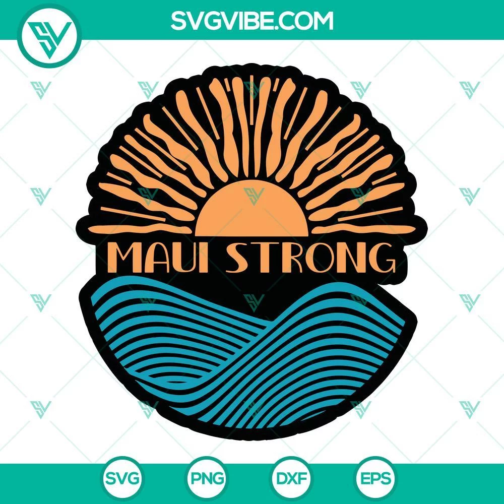 SVG Files, Trending, Maui Strong SVG File, Pray For Maui SVG Download, Maui 1