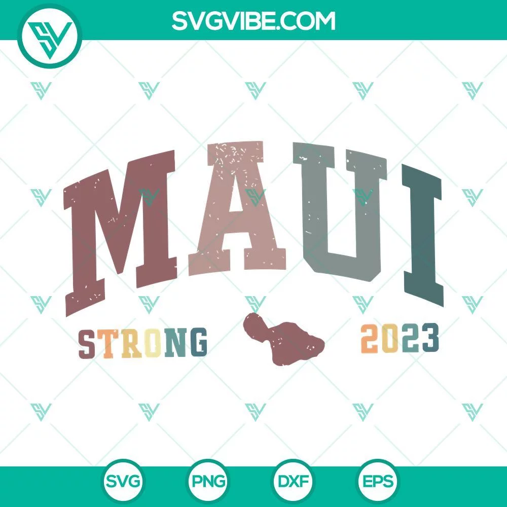 SVG Files, Trending, Maui SVG Files, Maui Strong 2023 SVG File, Pray For Maui 1