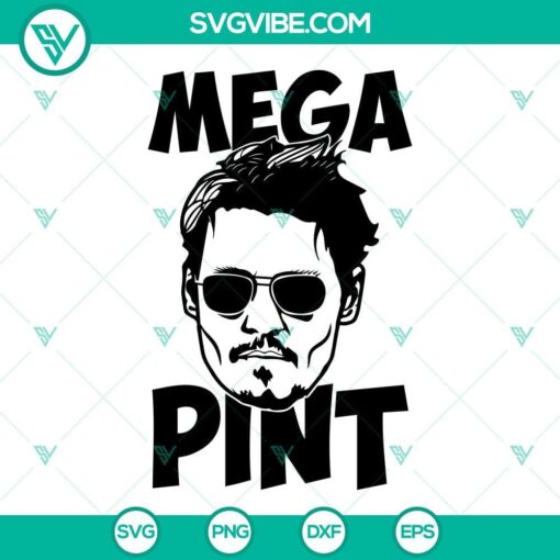 mega pint johnny depp svg png dxf eps cut files digital downloads 5 mockup