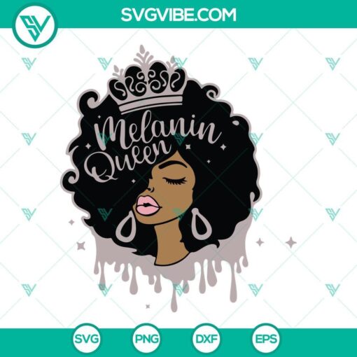 melanin queen svg melanin svg dripping melanin svg melanin poppin svg black queen svg png dxf eps 6 mockup