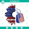 Sunflower American Flag design patriotic SVG for Memorial Day and 4th of July celebrations.