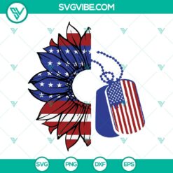 SVG Files, Veteran, Memorial Day SVG Download, 4th Of July SVG Image, Sunflower 1