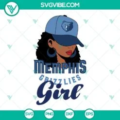 Basketball, Sports, SVG Files, Memphis Grizzlies Girl SVG Image, Memphis 16