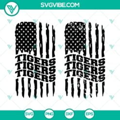 Football, Sports, SVG Files, Memphis Tigers American Flag SVG File, Tigers 2