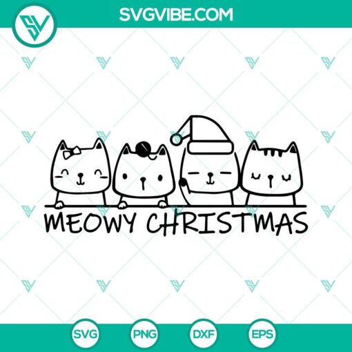 meowy christmas svg merry christmas cats svg christmas svg noel svg holiday svg 7 mockup