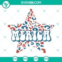 4th Of July, American, SVG Files, Merica Star SVG Download, Usa SVG Download, 2