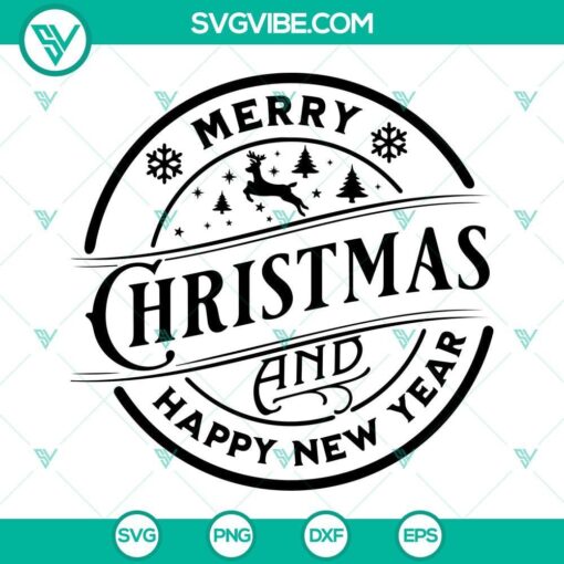 merry christmas and happy new year svg christmas svg happy new year 2023 svg 4 mockup