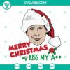 Christmas Vacation movie SVG images with "Merry Christmas Kiss My Ass" design. Perfect for holiday crafts and decor.