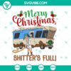 Cousin Eddie SVG file with "Merry Christmas Shitters Full" design, perfect for holiday crafts.