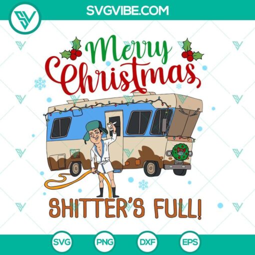 merry christmas shitters full svg file cousin eddie svg national lampoon s christmas vacation svg 6 mockup