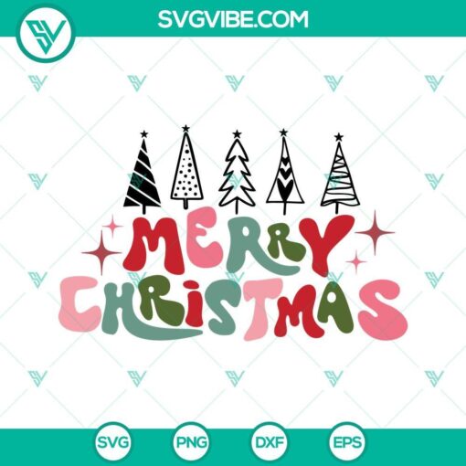 merry christmas tree svg png dxf eps cut files for cricut silhouette 4 mockup