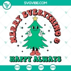 Christmas, SVG Files, Merry Everything Happy Always SVG Image, Christmas Tis 2