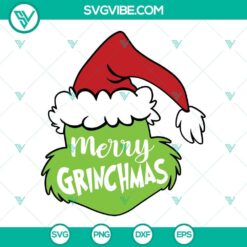 Merry Grinchmas SVG Files, Grinch Christmas SVG Images, Grinchmas SVG File