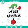 Grinch-themed Merry Grinchmas SVG files with Grinch Hand for Christmas crafts and projects.