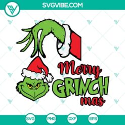 Christmas, SVG Files, Merry Grinchmas SVG Images, Grinch SVG File, Grinch in 3