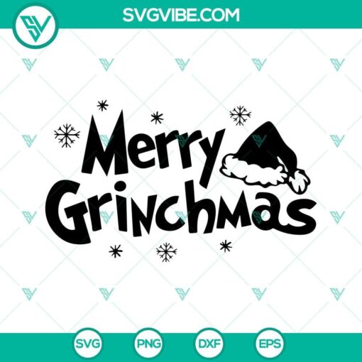 merry grinchmas svg grinch svg santa hat svg 5 mockup