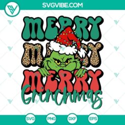 Merry Merry Grinchmas SVG Images, Grinch Christmas SVG Download, Grinchmas SVG Image