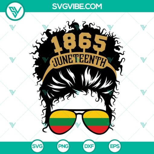 messy bun 1865 juneteenth svg celebrate juneteenth svg black girl magic svg messy bun juneteenth svg afro woman svg bundle 6 mockup