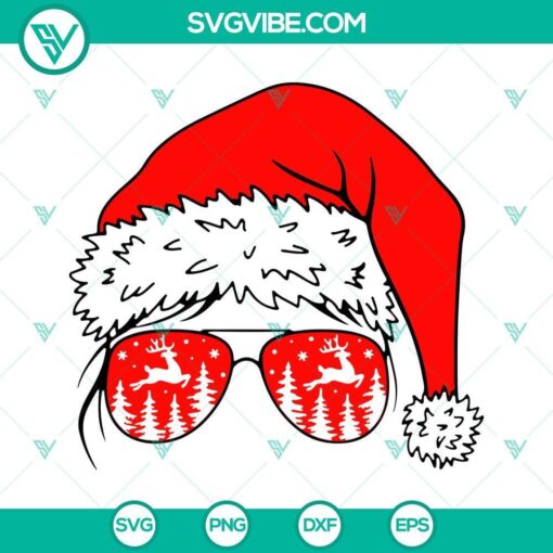 messy bun christmas svg bundle mom sunglasses christmas svg mom santa hat bandana christmas svg bundle 9 mockup