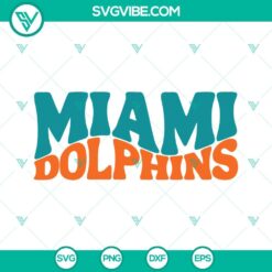 Football, Sports, SVG Files, Miami Dolphins Football SVG File PNG DXF EPS Cut 5