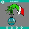 Miami Dolphins Grinch hand holding ornament, Christmas SVG file for Miami Dolphins fans.