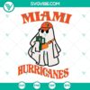 Miami Hurricanes Boojee Ghost SVG File design on a Ghost Drinking Stanley Tumbler, perfect for Miami sports fans.