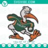 Miami Sebastian NCAA sports logo embroidery file with vibrant colors and intricate design.