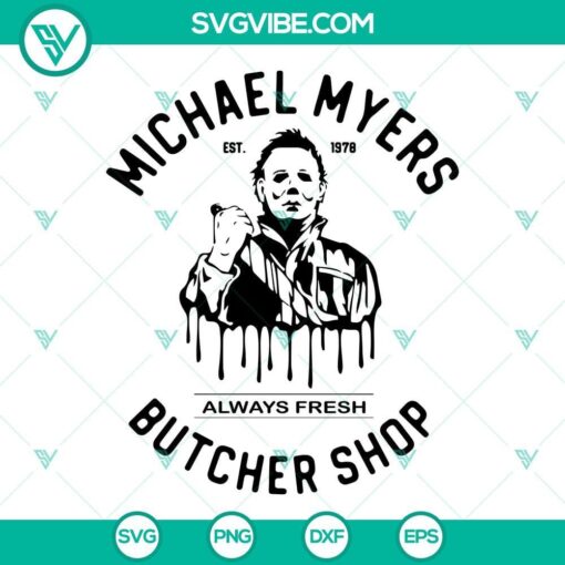 michael myers butcher shop svg halloween svg michael myers svg 1 mockup