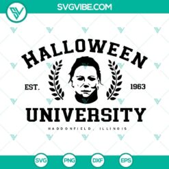 Michael Myers Halloween University SVG File PNG DXF EPS Cricut Files