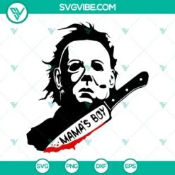 Halloween, SVG Files, Michael Myers Mama’s Boy SVG Image, Horor Halloween 2