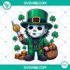 Michael Myers and other horror characters dressed for St. Patrick's Day event in PNG format, perfect for spooky holiday designs.