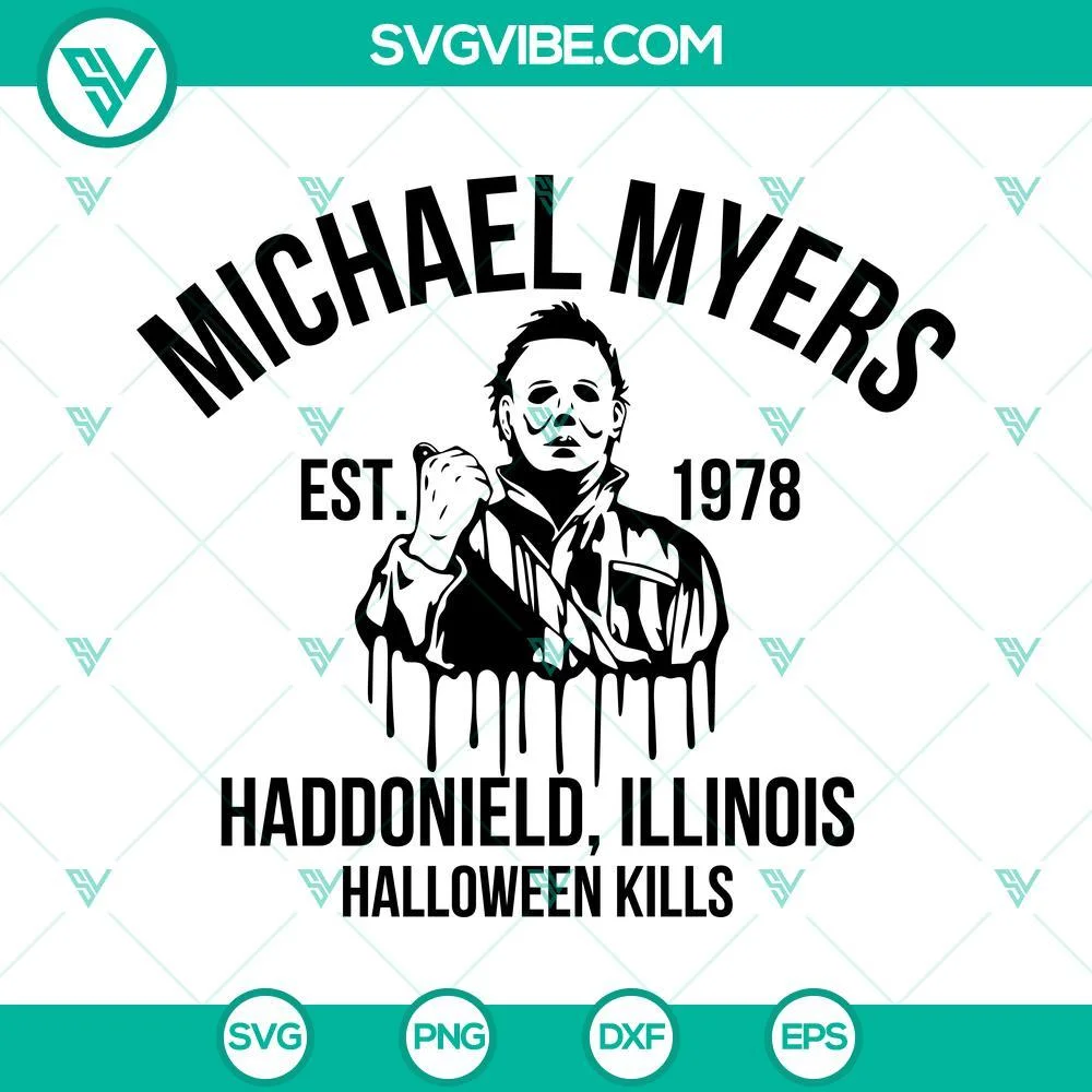 Halloween, SVG Files, Michael Myers SVG Download, Scary Horror SVG File, Movie 1