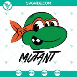 Michelangelo Mutant SVG Image, Mike Ninja Turtles SVG Download, TMNT SVG Image PNG DXF