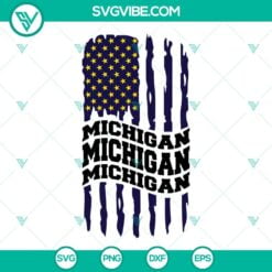 michigan wolverines american flag svg michigan football svg png dxf eps cut files 8 mockup