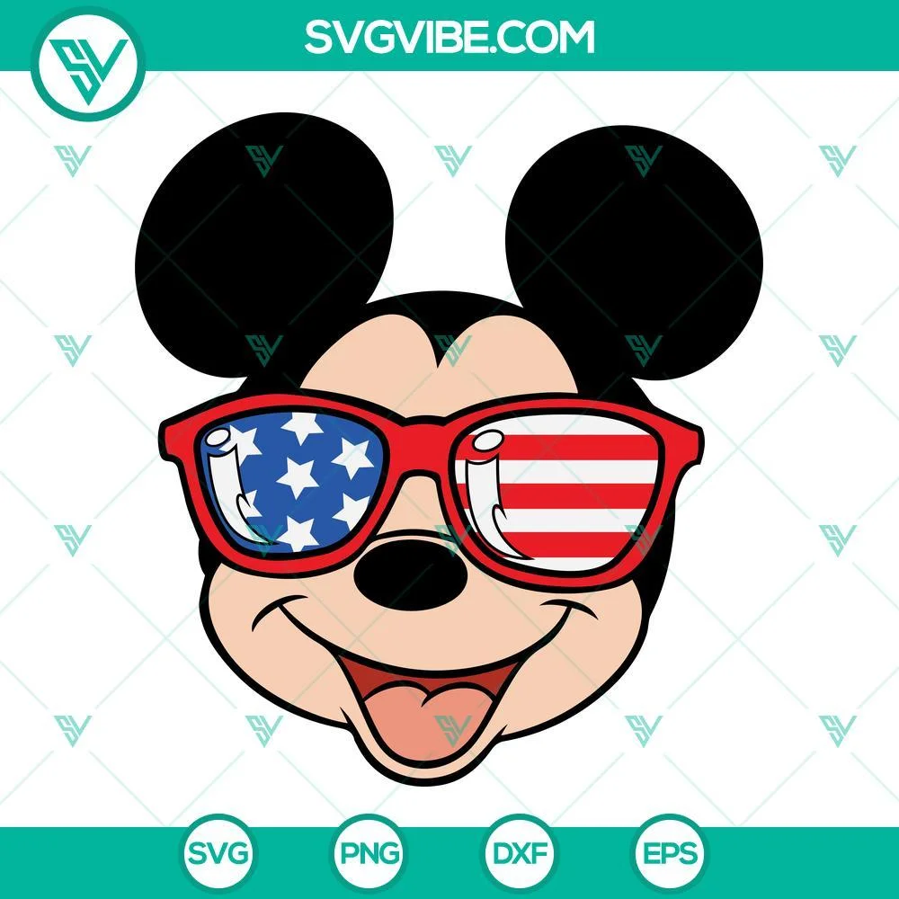 4th Of July, Disney, SVG Files, Mickey 4th Of July SVG Files, Mickey Mouse 1