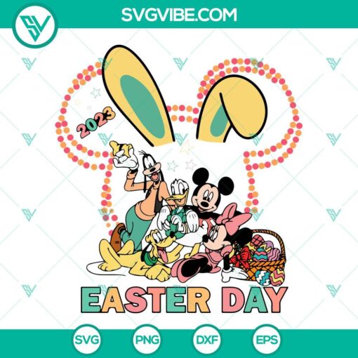 mickey and friends easter day 2023 svg magical eggs svg mouse ears svg easter bunny svg png dxf eps 5 mockup