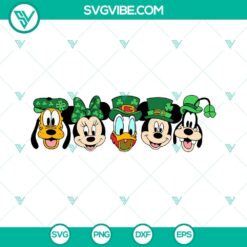 Disney, St Patrick's Day, SVG Files, Mickey And Friends St Patricks Day SVG 2