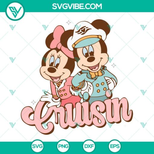 mickey and minnie cruisin svg cruise trip svg disney cruise line svg png dxf eps files 3 mockup