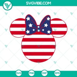 mickey and minnie ears stars and stripes svg usa flag svg patriotic svg disney 4th of july svg png dxf eps 9 mockup