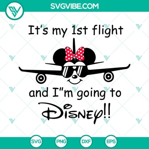 mickey and minnie first flight svg im going to disney svg disney plane trip svg png dxf eps 1 mockup