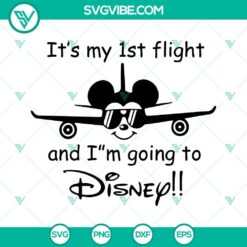 Mickey And Minnie First Flight SVG Images, Im Going To Disney SVG Files, 2