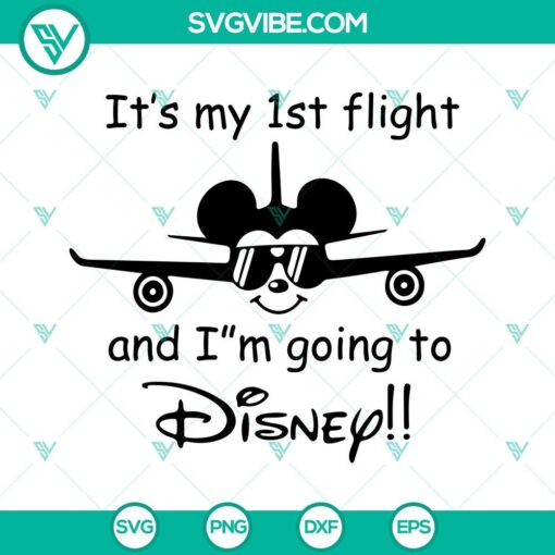 mickey and minnie first flight svg im going to disney svg disney plane trip svg png dxf eps 5 mockup