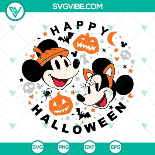 mickey and minnie happy halloween svg files for cricut silhouette 9 mockup