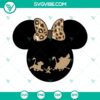 Mickey and Minnie head animal kingdom safari SVG download, perfect for Disney family projects.