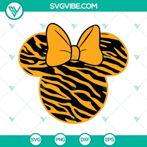 mickey and minnie head tiger svg disney animal kingdom svg safari vacation svg png dxf eps 9 mockup