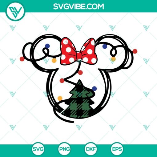 mickey and minnie mouse christmas lights svg christmas tree svg mickey minnie christmas svg bundle 10 mockup