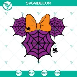 Disney, Halloween, SVG Files, Minnie Pumpkin SVG Download, Minnie Halloween SVG 4