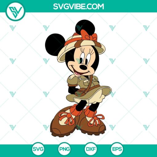 mickey and minnie safari svg bundle disney animal kingdom svg png dxf eps cut files 2 mockup